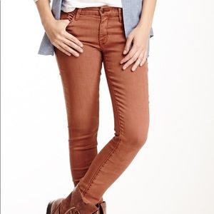 ▪️mother looker jeans▪️zip saddle brown denim